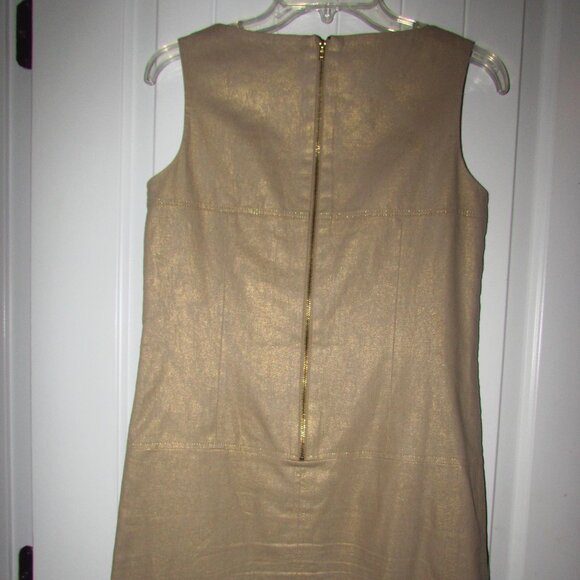 Tahari Sleeveless Linen Sheath Dress Size 2 - Picture 3 of 9